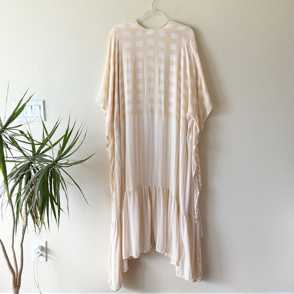 Free People Kenna Kimono Duster Boho Beach Cover Up Long Cardigan - Picture 9 of 12